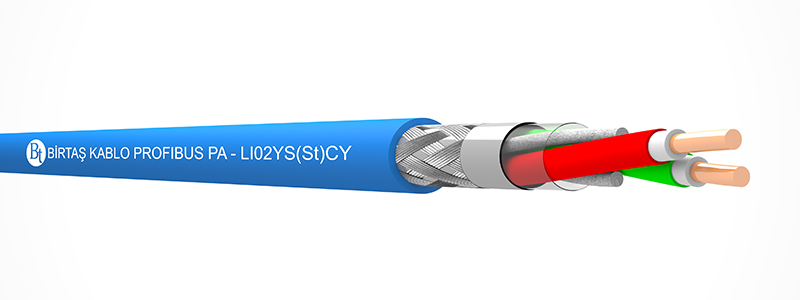 PROFIBUS PA   LI02YS(St)CY – (1x2x18/1 AWG & 1x2x18/7 AWG)